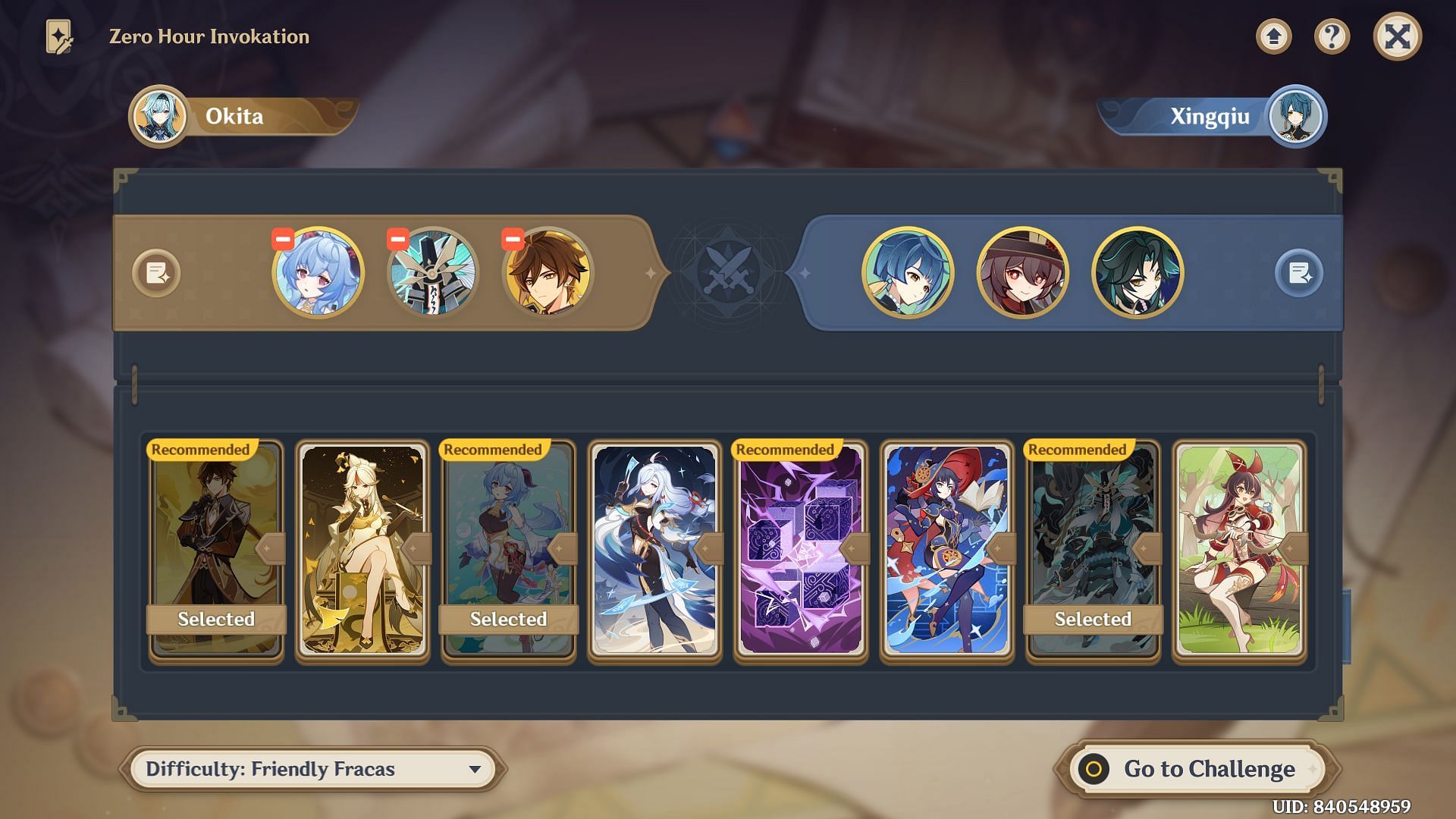 This deck has a shielder and good damage dealers (Image via HoYoverse)